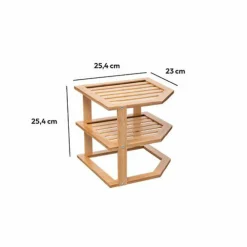 Etagère d'angle (H103 cm) Bambou Naturel