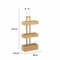 Etagère de porte 3 niveaux (H74 cm) Bambou Naturel