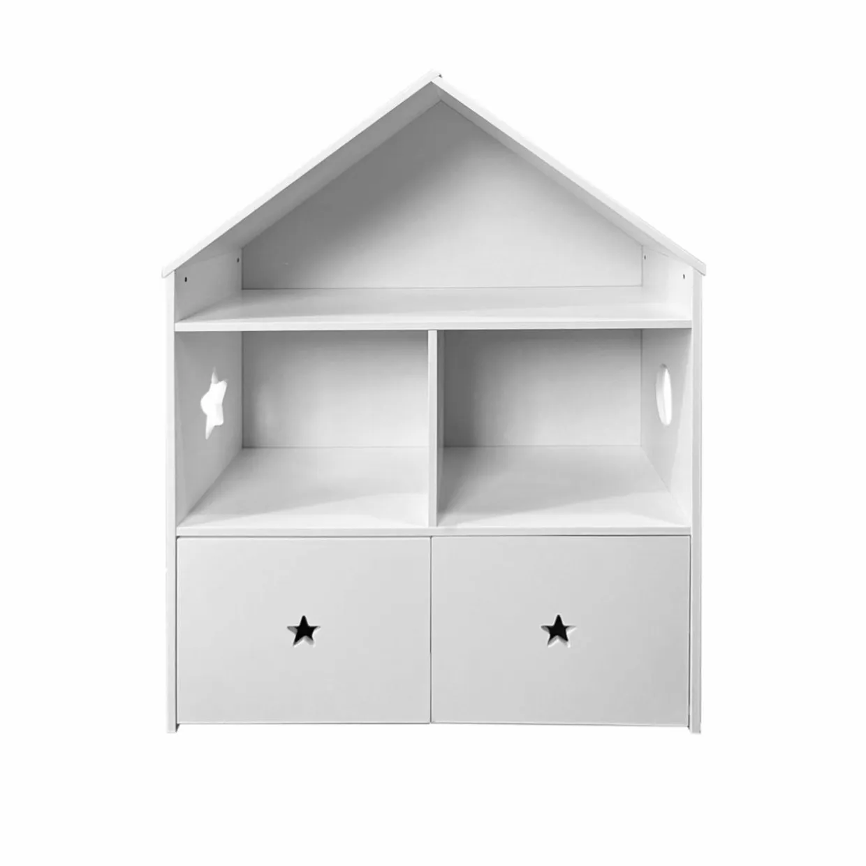 Etagère enfant bois 3 niveaux (H97 cm) Stars Blanc