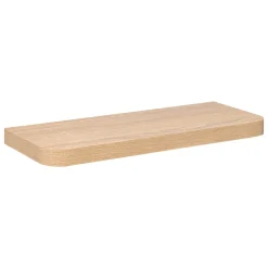 Etagère murale en bois (60 cm) Coins arrondis Fixy Naturel