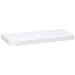 Etagère murale en bois (60 cm) Coins arrondis Fixy Blanche