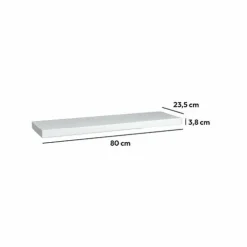 Etagère murale en bois (80 cm) Fixy Blanche