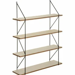 Etagère murale 4 niveaux (60 x H80 cm) Iris Noir