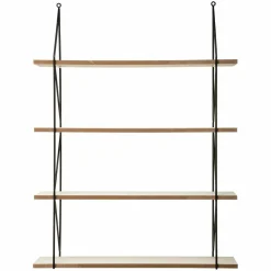 Etagère murale 4 niveaux (60 x H80 cm) Iris Noir