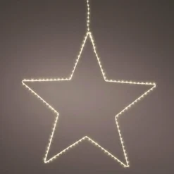 Etoile lumineuse à suspendre 130 LED (D38 cm) Kais Blanc chaud