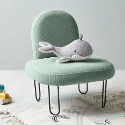 Fauteuil enfant velours (H50 cm) Augustin Vert