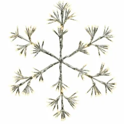 Flocon de Noël lumineux 336 LED (H78 cm) Flash Blanc chaud