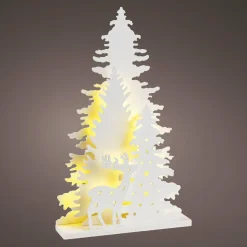 Foret illuminée à piles 20 LED (H36 cm) Nordique blanc chaud