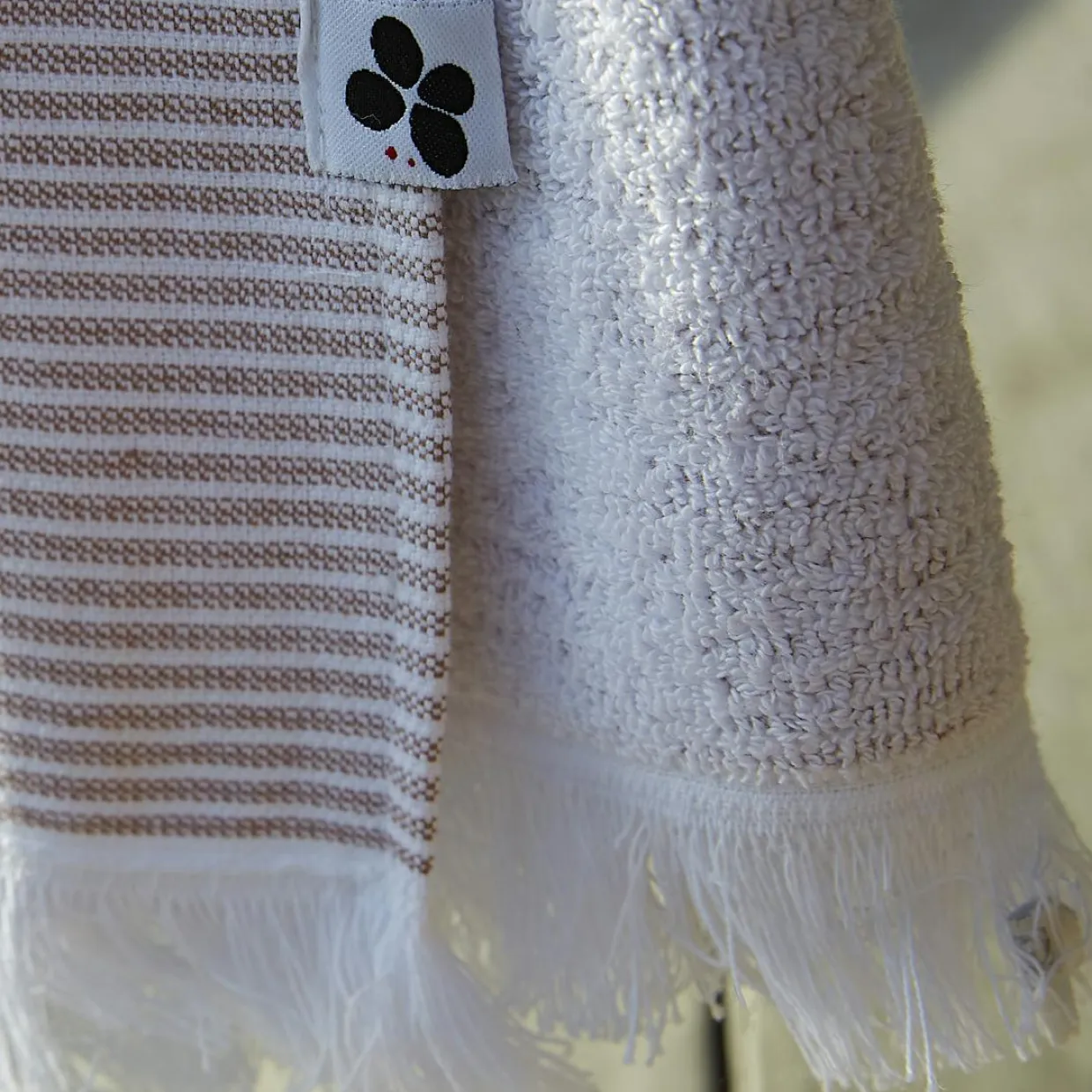 Fouta coton et éponge (95 x 180 cm) Naël Corail