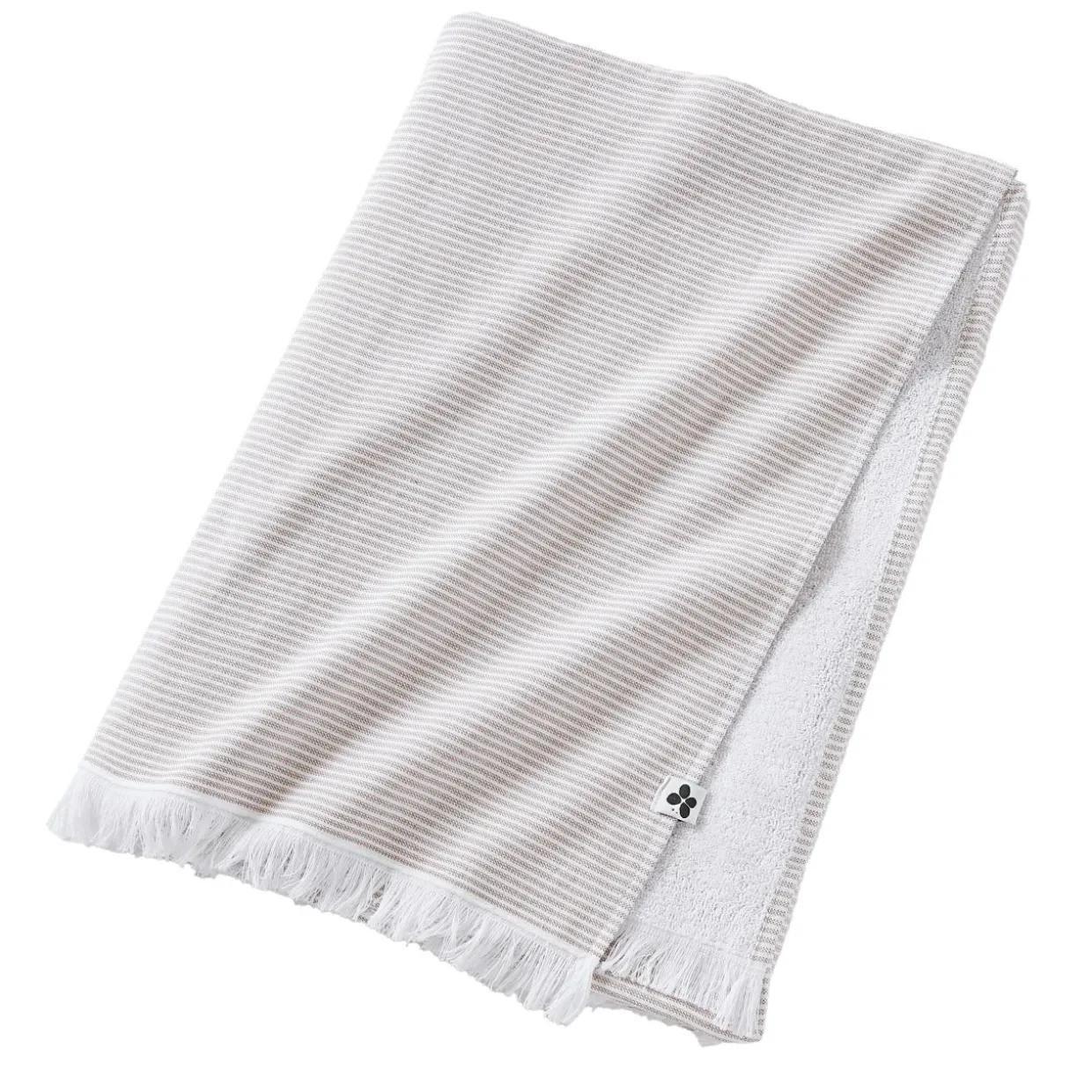 Fouta coton et éponge (95 x 180 cm) Naël Corail