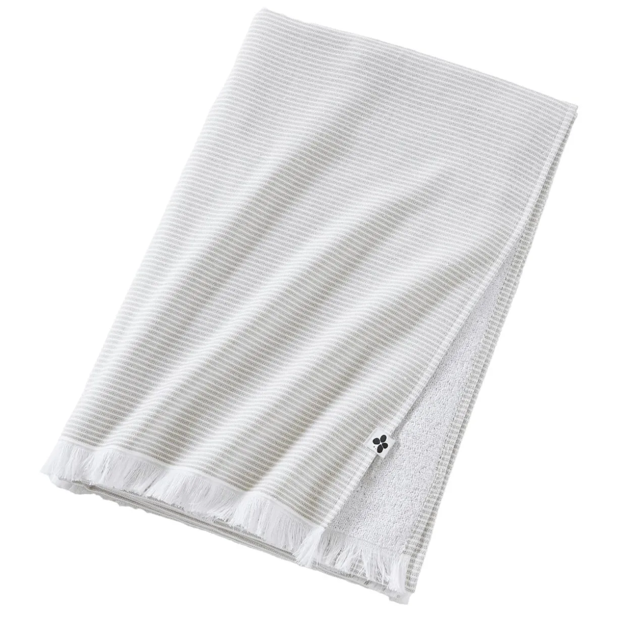 Fouta coton et éponge (95 x 180 cm) Naël Vert nénuphar