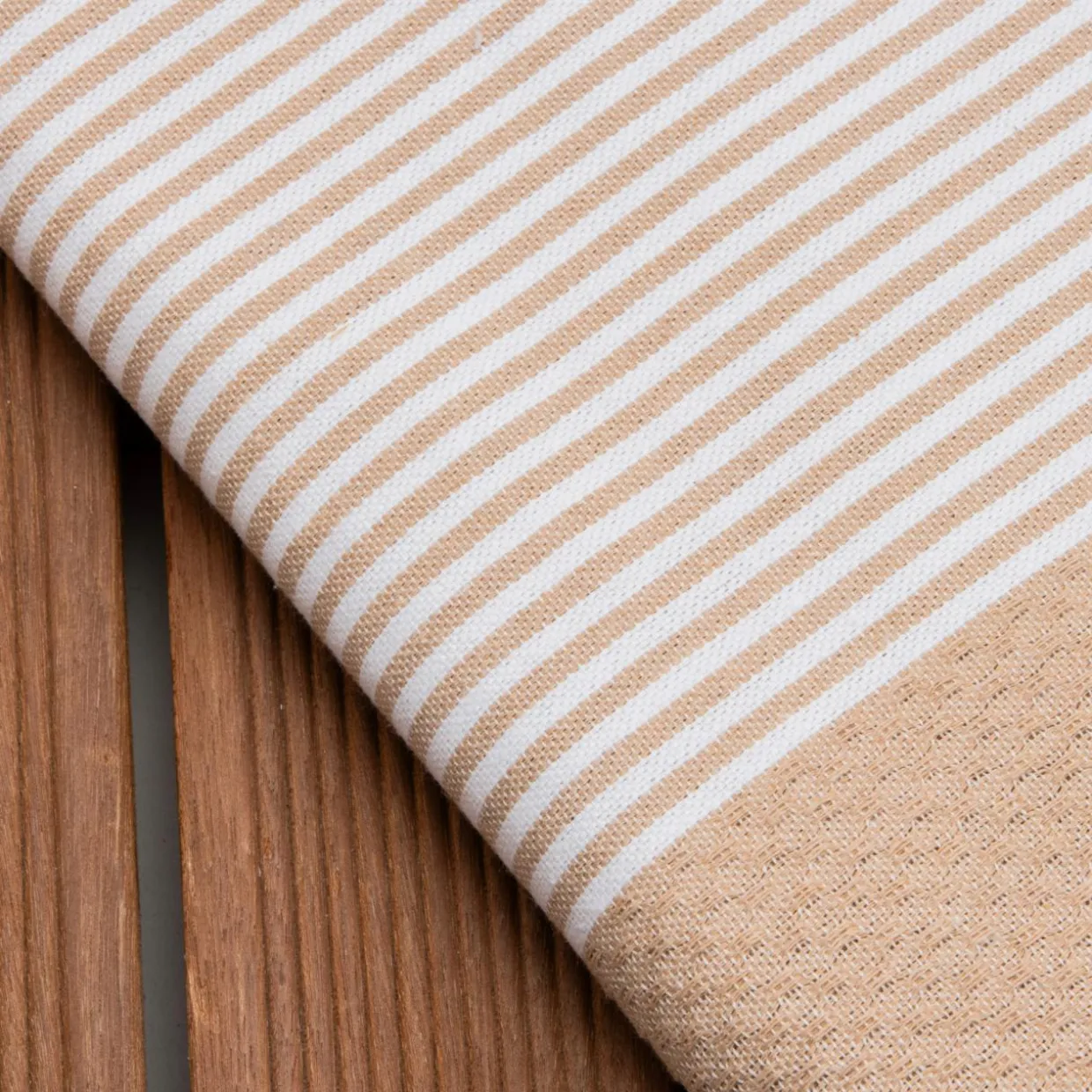 Fouta coton recyclé (100 x 200 cm) Océane Beige
