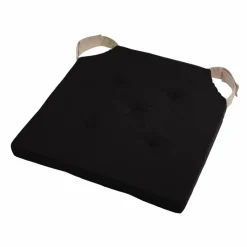 Galette de chaise carrée scratch (38 x 38 cm) Duo Noire