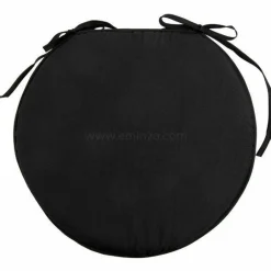Galette de chaise ronde (40 cm) Nelson Noire
