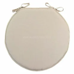 Galette de chaise ronde (40 cm) Nelson Beige