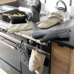 Gant de cuisine ambidextre coton (30x18 cm) Adam Beige