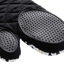 Gant de cuisine ambidextre en coton (30 x 18 cm) Solaris Noir