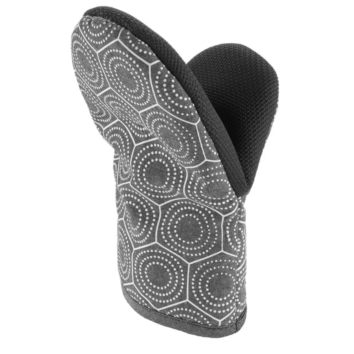 Gant de cuisine coton (24.5 x 14.5 cm) Alveis Gris anthracite
