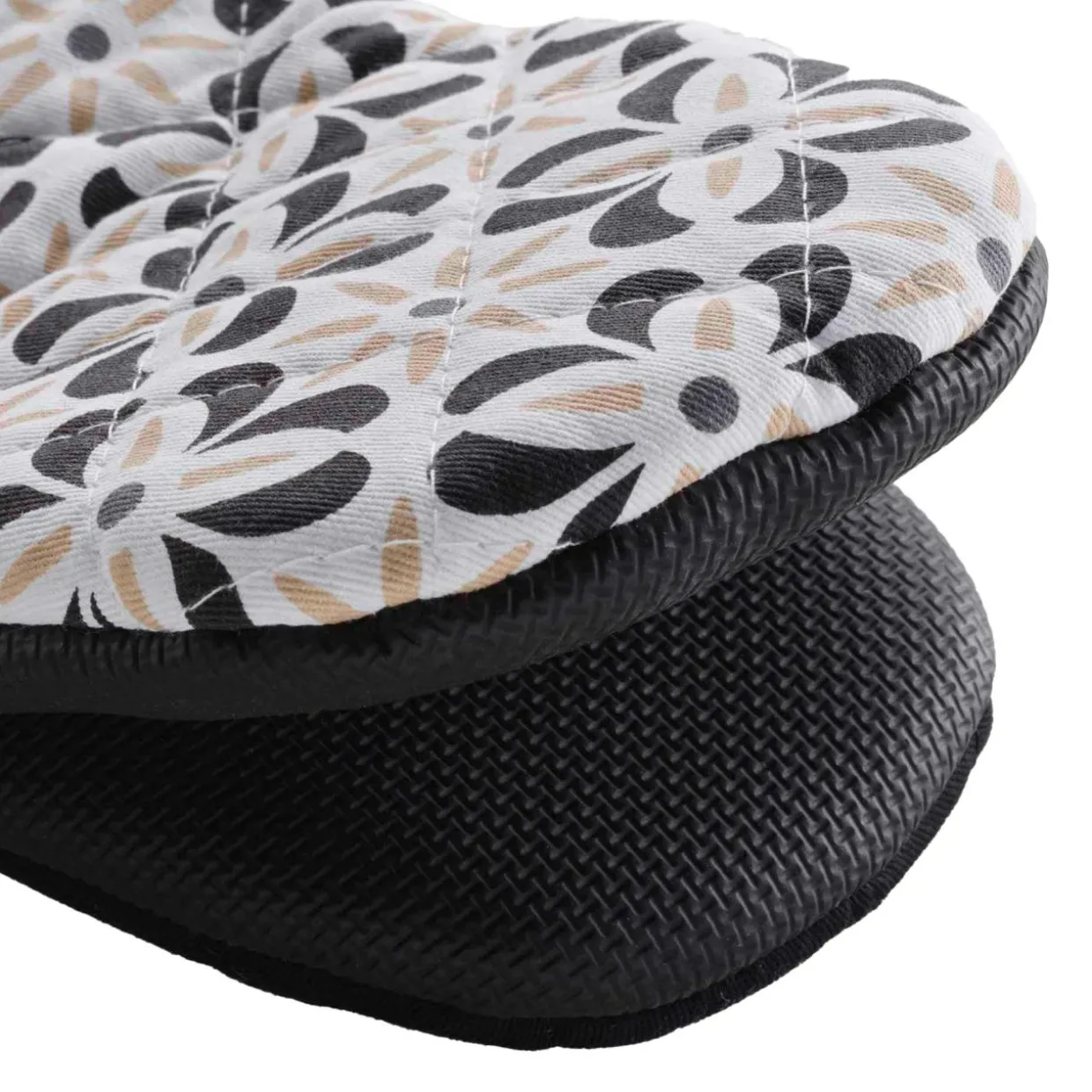 Gant de cuisine coton (24.5 x 14.5 cm) Solaris Noir