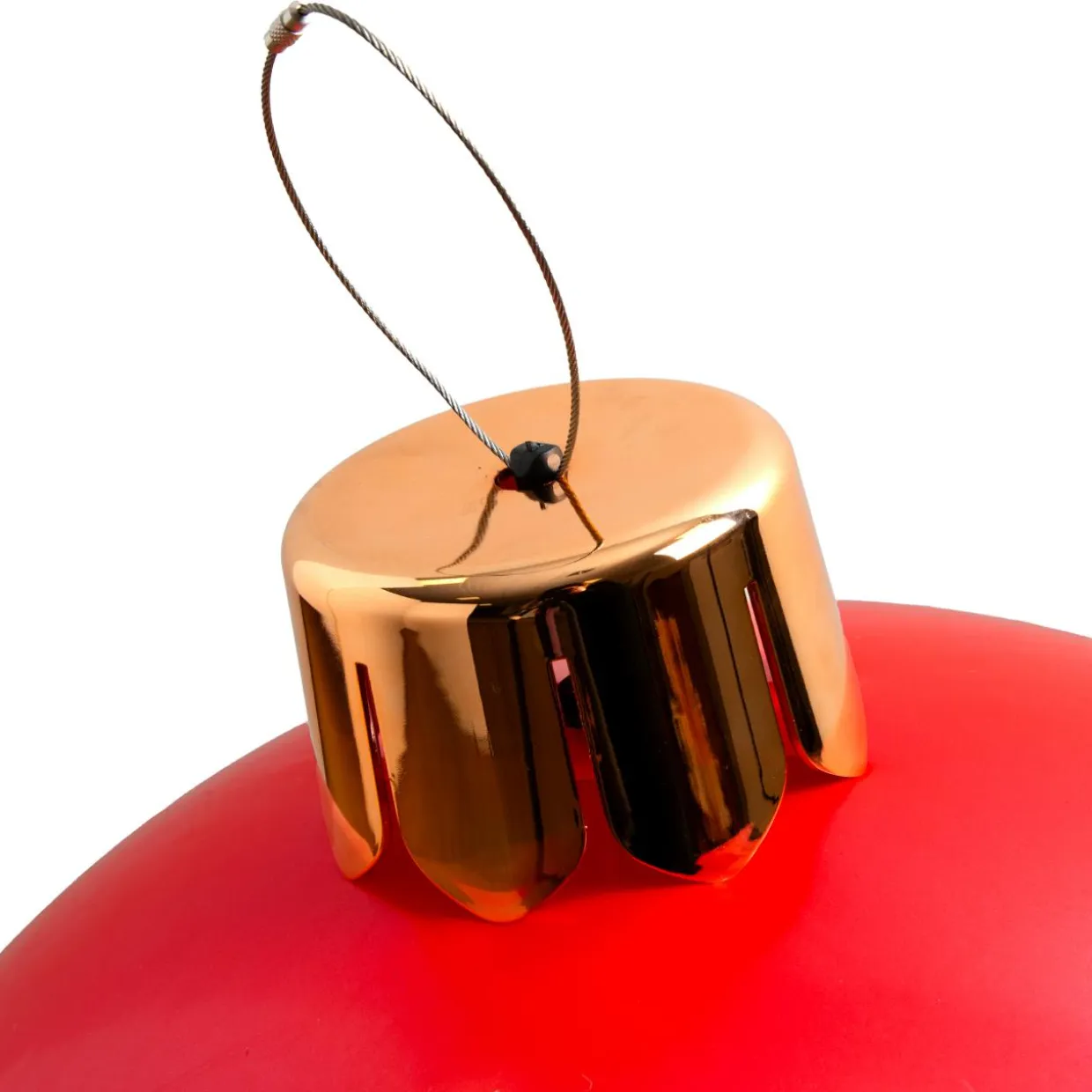 Grande boule de Noël gonflable (D45 cm) Rouge