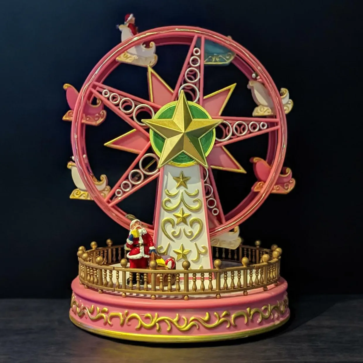 Grande roue lumineuse et musicale à piles Féery