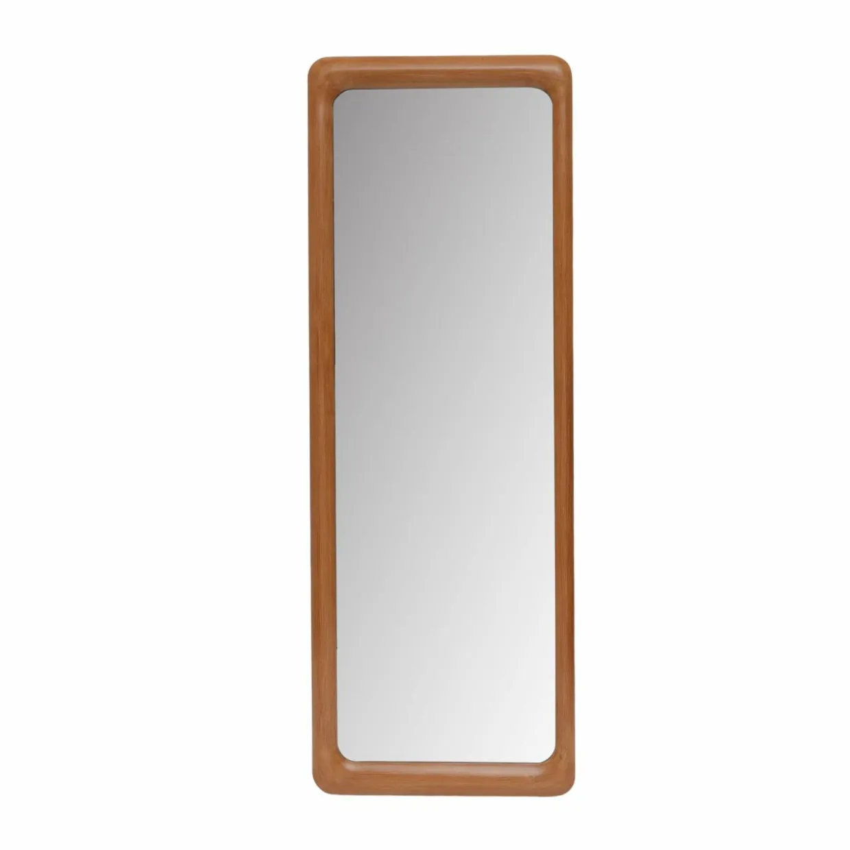 Grand miroir à poser en bois (H173 cm) Delhi Naturel beige