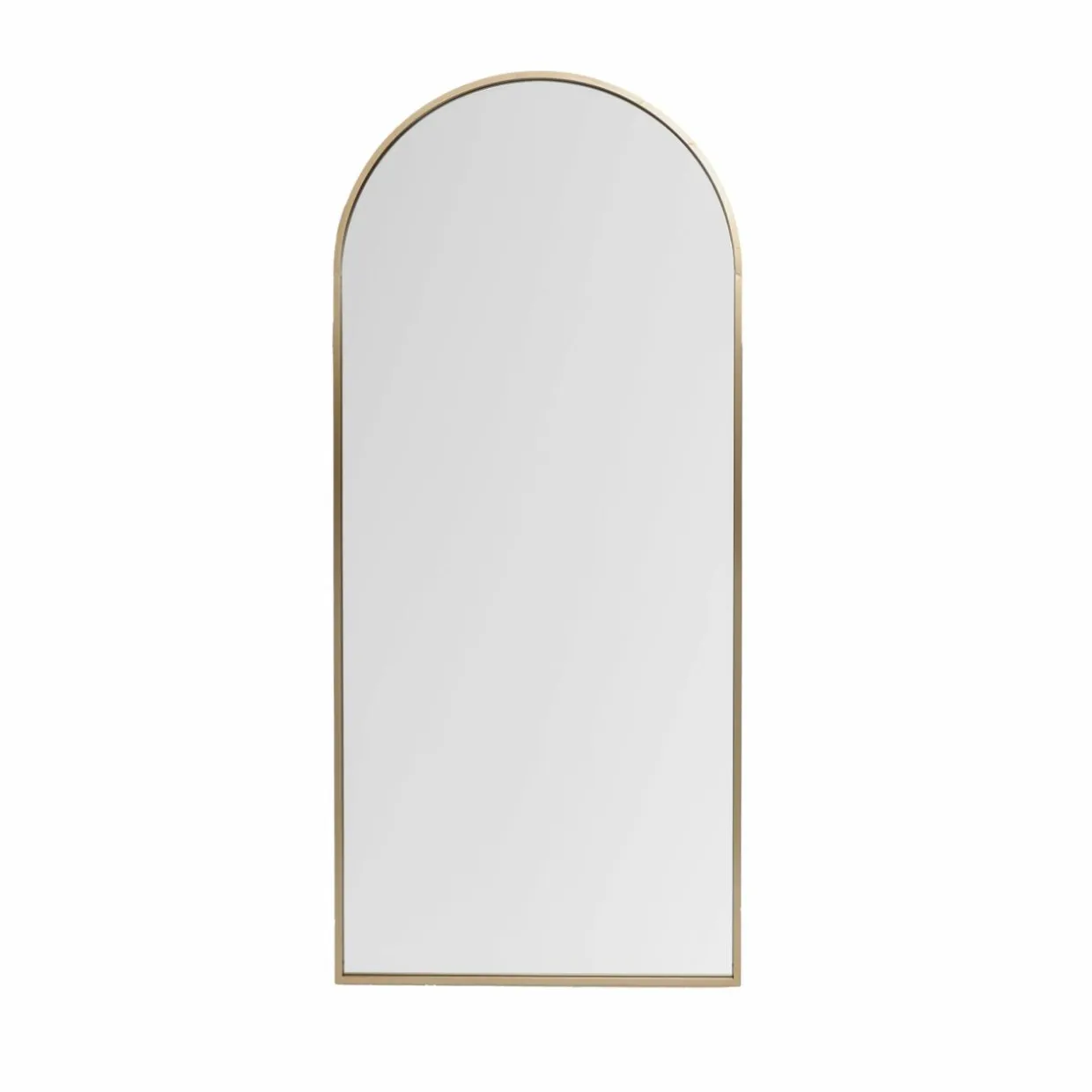 Grand Miroir à poser en métal (H180 cm) Dallas Doré
