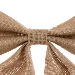 Grand nœud de Noël en jute (H28 cm) Sublimissime Naturel
