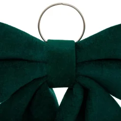 Grand nœud de Noël (H72 cm) Prestige velours Vert sapin