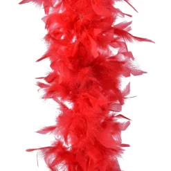Guirlande Boa en plumes (184 cm) Deluxe Rouge