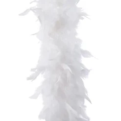 Guirlande Boa en plumes (184 cm) Douceur Blanc
