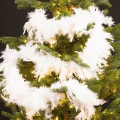 Guirlande Boa en plumes (184 cm) Douceur Blanc