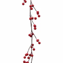 Guirlande de Baie laquée (130 cm) Célénia Rouge