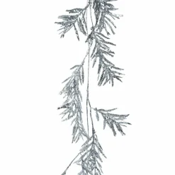 Guirlande de feuille (150 cm) Glacier Argent