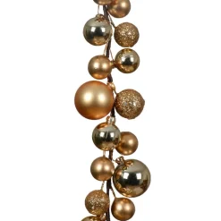 Guirlande de Noël (180 cm) Boules de Noël Or