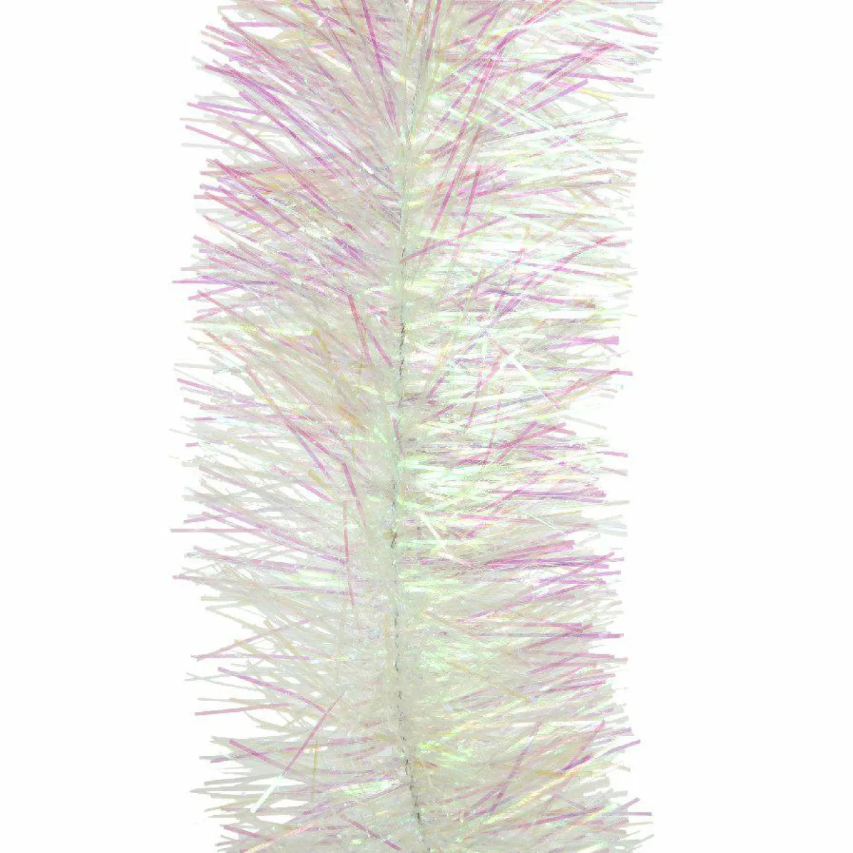 Guirlande de Noël (D10 cm) Candy Blanc irisé