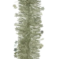 Guirlande de Noël (D9 cm) étoilée Alpine Menthe blanche