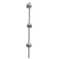 Guirlande de perle (172 cm) Disco Argent
