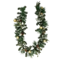 Guirlande de sapin (200 cm) Feuilles d'eucalyptus Vert