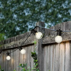 Guirlande lumineuse connectable jardin 9,5 m 20 LED Guinguette Garden Blanc chaud