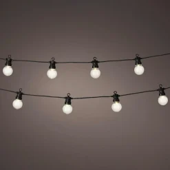 Guirlande lumineuse connectable jardin 9,5 m 20 LED Guinguette Garden Blanc chaud