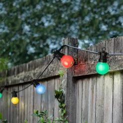 Guirlande lumineuse connectable jardin 9,5 m 20 LED Guinguette Garden Multicolore
