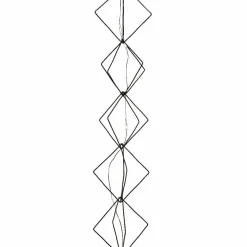 Guirlande lumineuse déco à piles 1,9 m Carrés Blanc chaud