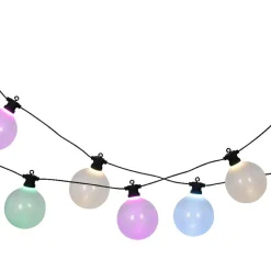 Guirlande lumineuse de jardin connectable 10 LED (4,5 m) Garden fiesta Multicolore