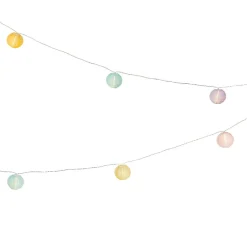 Guirlande lumineuse extérieure à piles 20 LED (9,5 m) Lanternes chinoises Multicolore