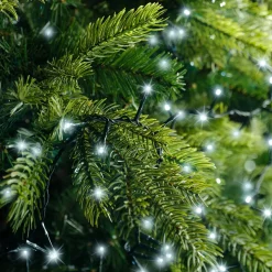 Guirlande lumineuse 60 m 3000 LED câble vert Luxe Blanc froid