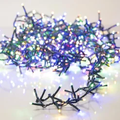 Guirlande lumineuse 45 m 2000 LED câble vert Luxe Multicolore