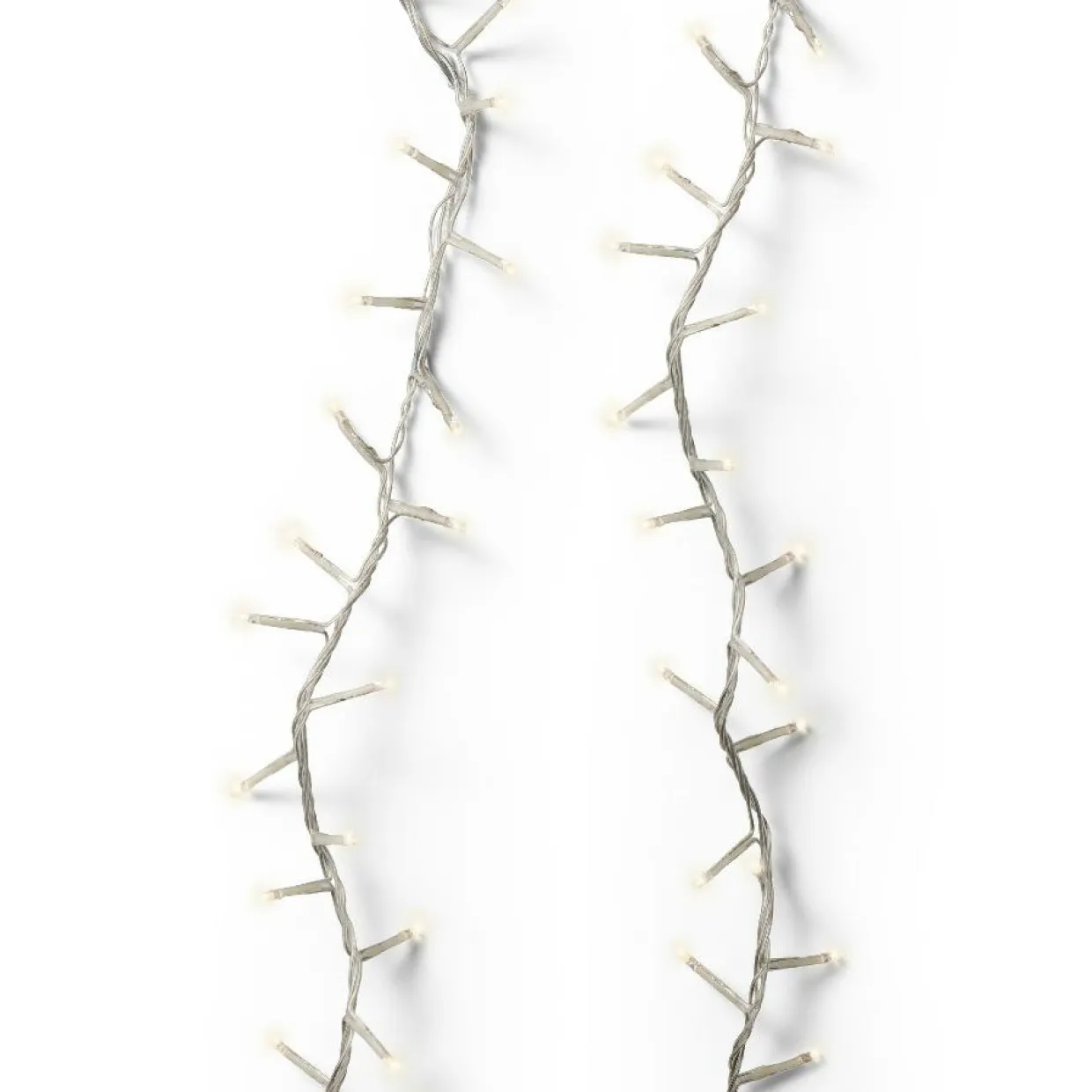 Guirlande lumineuse 45 m 2000 LED câble transparent Luxe Blanc chaud