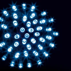 Guirlande lumineuse 30 m 300 LED câble transparent Timer Bleu