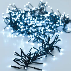 Guirlande lumineuse 14,60 m 2016 LED câble noir Boa Blanc froid